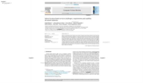 Indoor location based services challenges, requirements and usability of current solutions